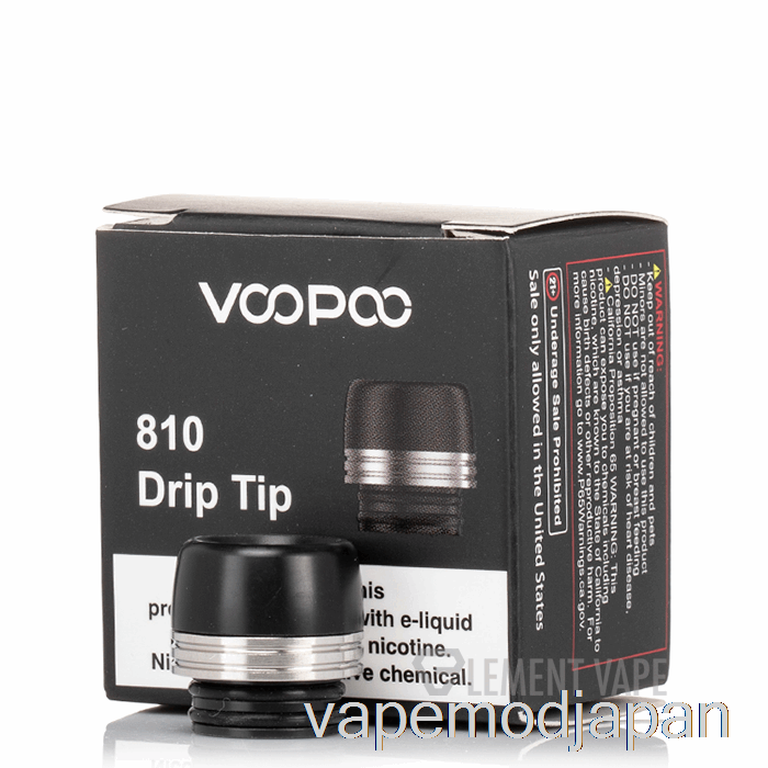 Vape Japan Voopoo 810 ドリップチップ ブラック シルバー